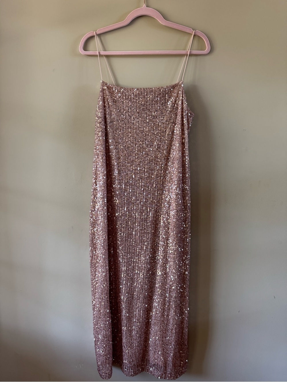 Z Supply Rose Gold Sequin Dress